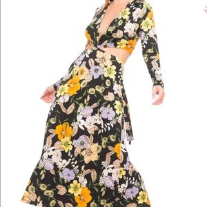 AFRM Assi Floral Cutout Dress